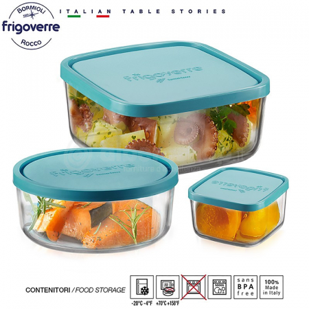 BORMIOLI FRIGOVERRE Caserola rotunda sticla cu capac 12xh5cm 450ml [1]