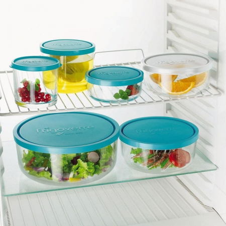 BORMIOLI FRIGOVERRE Caserola rotunda sticla cu capac 15xh6,5cm 900ml [2]