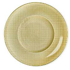 Bormioli Rocco - BORMIOLI INCA Farfurie suport sticla D31xh1,5cm METALIC GOLD