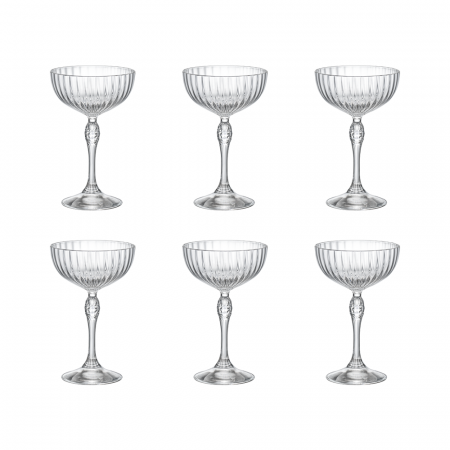AMERICA - BORMIOLI ROCCO AMERICA '20S Set 6 pahare cocktail 230ml COCKTAIL COUPE