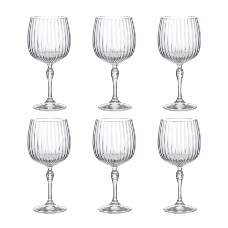 AMERICA - BORMIOLI ROCCO AMERICA '20S Set 6 pahare cocktail GINTONIC 745ml