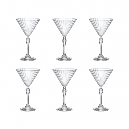 AMERICA - BORMIOLI ROCCO AMERICA '20S Set 6 pahare cocktail MARTINI 250ml