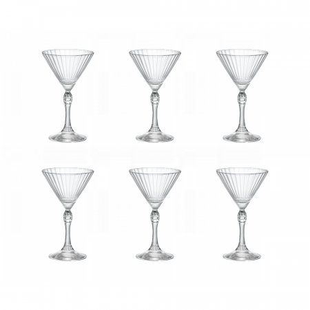 AMERICA - BORMIOLI ROCCO AMERICA '20S Set 6 pahare cocktail MARTINI SMALL 155ml