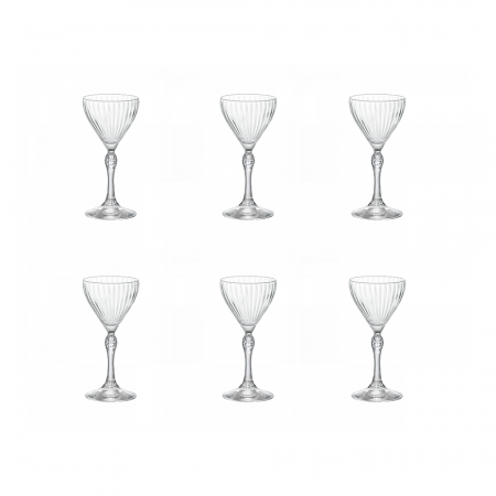 AMERICA - BORMIOLI ROCCO AMERICA '20S Set 6 pahare cocktail NICK & NORA 140ml