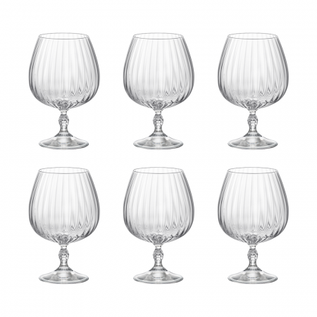 AMERICA - BORMIOLI ROCCO AMERICA '20S Set 6 pahare coniac 650ml COGNAC