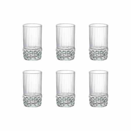 AMERICA - BORMIOLI ROCCO AMERICA '20S Set 6 pahare shot-uri 80ml SHOT