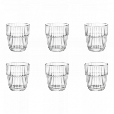 Articole sticlarie - BORMIOLI ROCCO BARSHINE Set 6 pahare whisky, 305ml, D8,4xh9,2cm