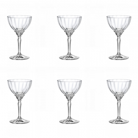 Bormioli Rocco - BORMIOLI ROCCO FLORIAN Set 6 pahare martini, sampanie, 240ml, D9,7xh16,4cm