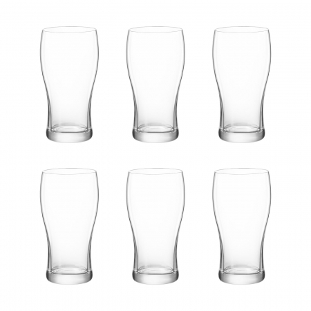 Articole sticlarie - BORMIOLI ROCCO IRISH PINT Set 6 pahare bere, 560ml, D8,55xh16cm, sticla temperata