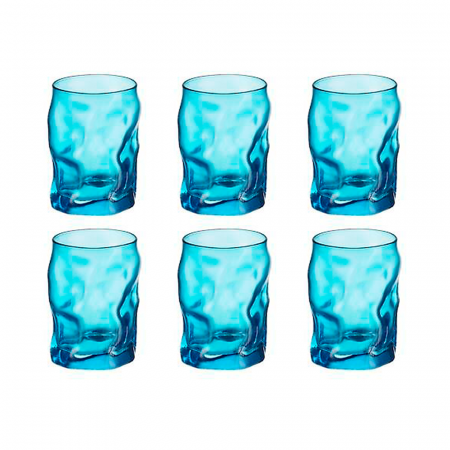 SORGENTE - BORMIOLI ROCCO SORGENTE Set 6 pahare apa 300ml albastre
