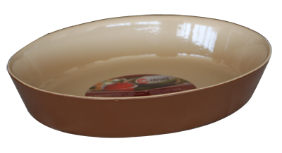 Produse - CERUTIL Tava ceramica ovala 25x21,5x5cm tabaco (PO134)