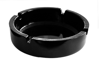 Produse - COK Scrumiera rotunda mare 14cm sticla neagra