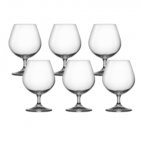 Articole sticlarie - CRYSTALEX BOLERO Set 6 pahare pentru coniac 415ml, Bohemia Cristal