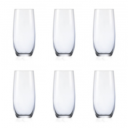 Articole sticlarie - CRYSTALEX CLUB Set 6 pahare bauturi racoritoare 350ml, D7,3xh15,2cm Bohemia Cristal