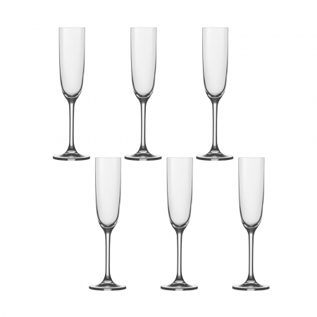 Articole sticlarie - CRYSTALEX FLAMENCO Set 6 pahare sampanie 160ml, Bohemia Cristal