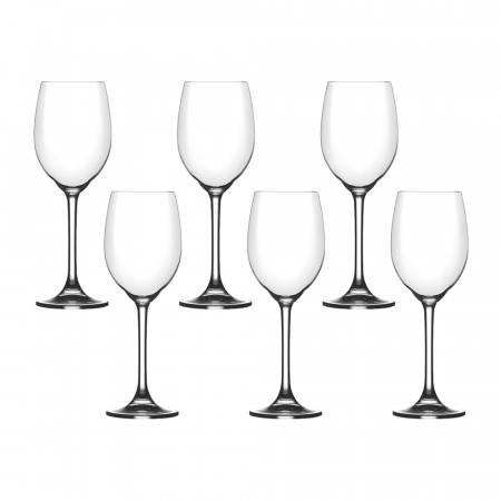 Articole sticlarie - CRYSTALEX FLAMENCO Set 6 pahare vin rosu 350ml, Bohemia Cristal