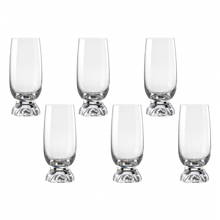 Articole sticlarie - CRYSTALEX GINA Set 6 pahare bauturi racoritoare/sampanie 210ml, Bohemia Cristal