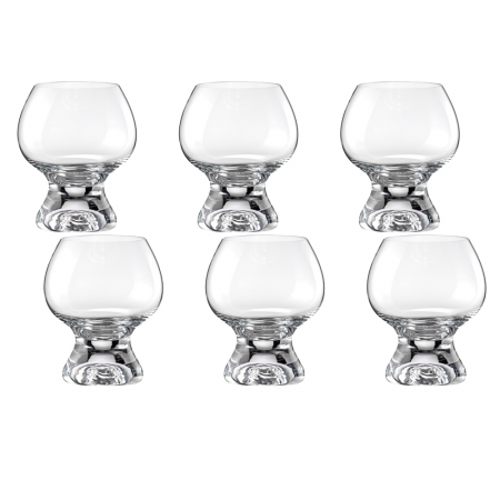 Articole sticlarie - CRYSTALEX GINA Set 6 pahare pentru coniac 250ml, Bohemia Cristal