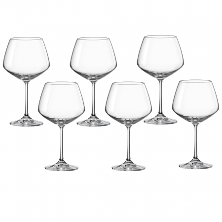 Articole sticlarie - CRYSTALEX GISELLE Set 6 pahare pentru vin 580ml, Bohemia Cristal