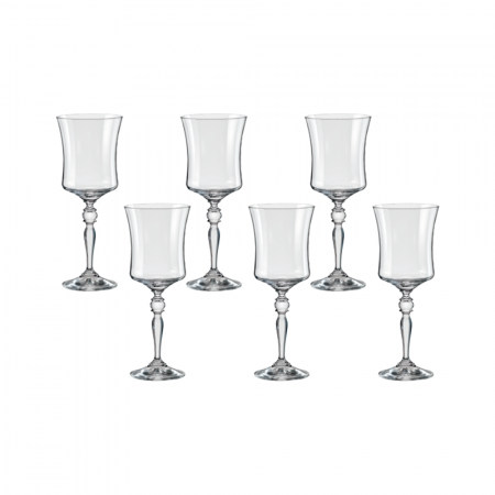 Articole sticlarie - CRYSTALEX GRACE Set 6 pahare vin 250ml, Bohemia Cristal
