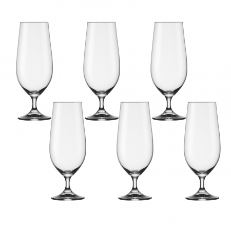 Articole sticlarie - CRYSTALEX LARA Set 6 pahare bere 380ml, Bohemia Cristal