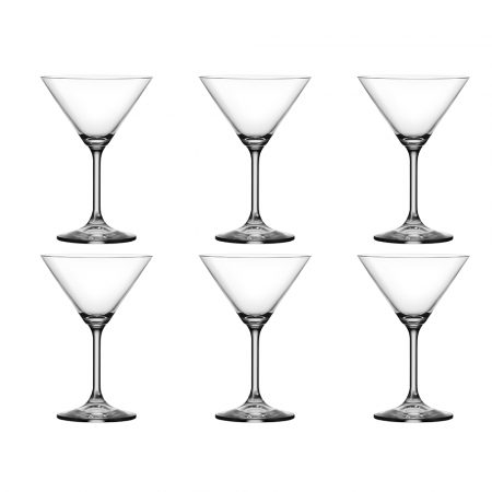 Articole sticlarie - CRYSTALEX LARA Set 6 pahare Martini 210ml, Bohemia Cristal