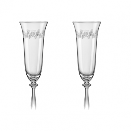 Articole sticlarie - CRYSTALEX LOVE Set 2 pahare miri 190ml, Bohemia Cristal