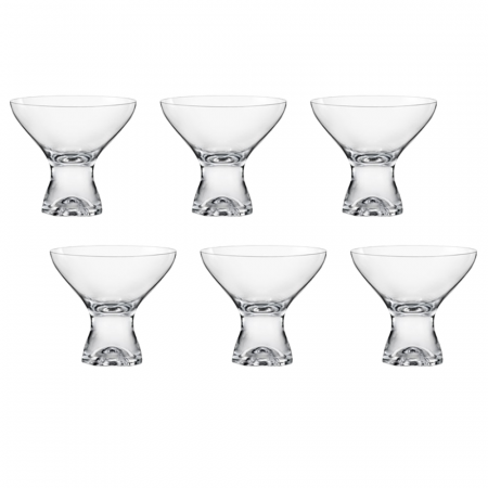 Articole sticlarie - CRYSTALEX SAMBA Set 6 pahare pentru cocktail sau sampanie 330ml, Bohemia Cristal