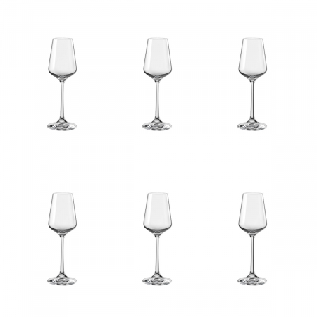SANDRA - CRYSTALEX SANDRA Set 6 pahare lichior, 65ml, sticla, Bohemia Crystal