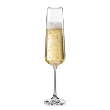 CRYSTALEX SANDRA Set 6 pahare sampanie, 200ml, sticla, Bohemia Crystal [2]