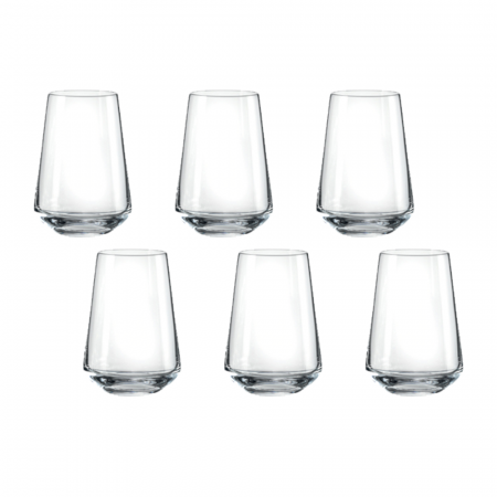 SIESTA - CRYSTALEX SIESTA Set 6 pahare bauturi racoritoare 380ml, Bohemia Cristal