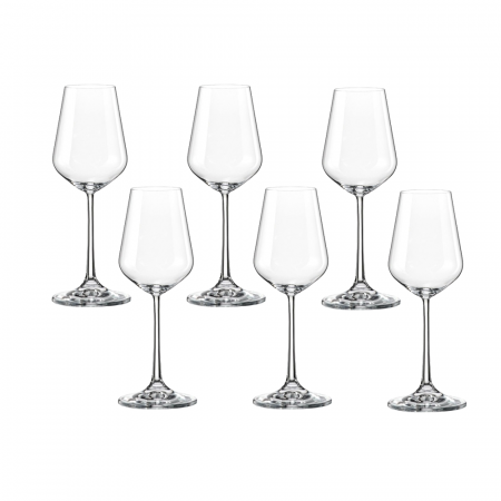 SIESTA - CRYSTALEX SIESTA Set 6 pahare cu picior pentru lichior 60ml, Bohemia Cristal