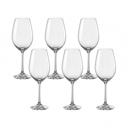 Articole sticlarie - CRYSTALEX VIOLA Set 6 pahare pentru vin rosu 350ml, Bohemia Cristal