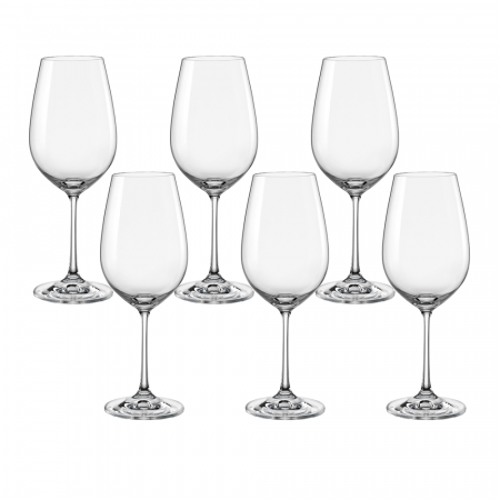 Articole sticlarie - CRYSTALEX VIOLA Set 6 pahare pentru vin rosu 450ml, Bohemia Cristal