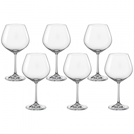 Articole sticlarie - CRYSTALEX VIOLA Set 6 pahare pentru vin rosu 570ml, Bohemia Cristal