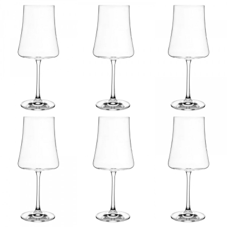 XTRA - CRYSTALEX XTRA Set 6 pahare vin rosu Burgundy, 560ml, sticla, Bohemia Crystal