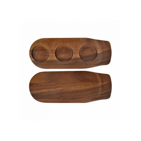 Platouri lemn - CULINARO ALAS Platou servire cu 3 compartimente, din lemn acacia, 36x14xh3cm, Table Theatre
