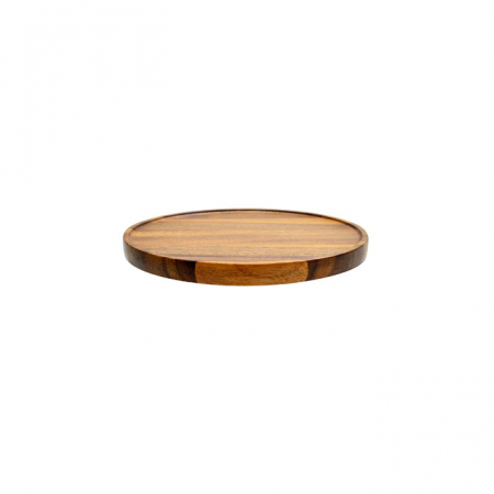 Platouri lemn - CULINARO ALAS Platou servire rotund, din lemn acacia, D26xh2cm, Table Theatre