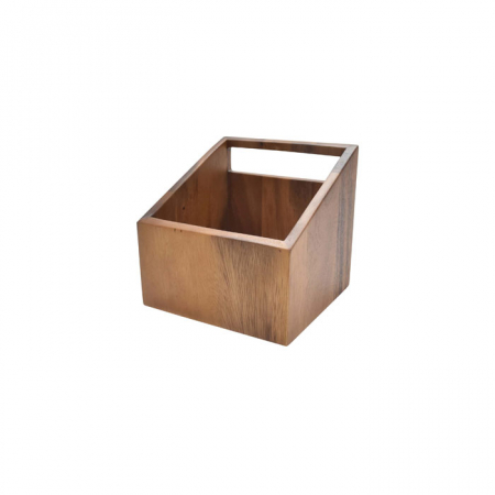 Oliviere si accesorii - CULINARO ALAS Suport servetele, din lemn acacia, 15x15xh15cm, Table Theatre