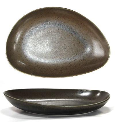 Antique-Black - CULINARO ANTIQUE-BLACK Platou adanc din portelan 30cm (TR0005-12B)