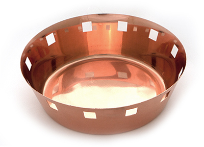 Servirea mesei - CULINARO ANTIQUE Cosulet paine 16,75x4,75cm inox cu strat cupru (SG-89321(A))