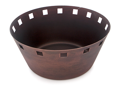 Servirea mesei - CULINARO ANTIQUE Cosulet paine 20,25x9cm inox cu strat cupru (SG-95321(B))