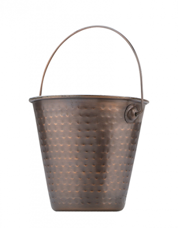 Servirea mesei - CULINARO ANTIQUE Mini galeata cu relief 6,5x6cm 120ml pentru sosuri din inox cu strat cupru (SG-86347(0))