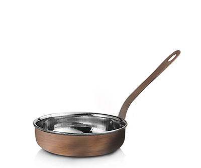 Servirea mesei - CULINARO ANTIQUE Tigaie mica 13,5x3,75cm 400ml din inox cu strat cupru (SG-95256(A))