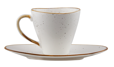 Arizona - CULINARO ARIZONA Ceasca cu farfurioara portelan 220ml 15cm (F3547WY-220CCPG / F3546WY-6.75PG)