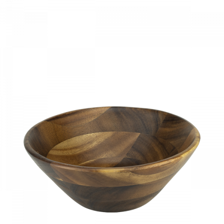 Vesela pentru servire - CULINARO Bol adanc pentru prezentare din lemn acacia, D25,5xh10cm