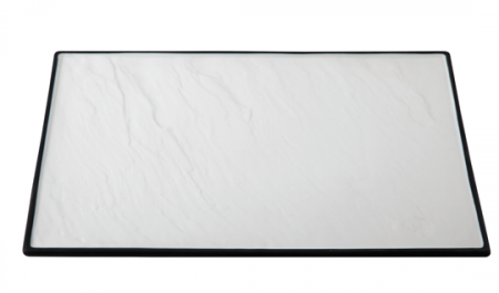 Buffet - CULINARO BUFFET Farfurie portelan 35x25cm dreptunghiulara cu margine neagra mata (F2939BY-13.75W)