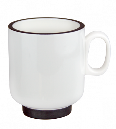 Hella Black&White - CULINARO Cana MUG portelan HELLA WHITE 400ml alba