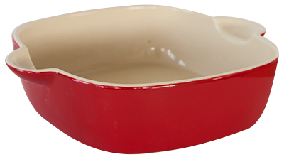 Culinaro Ceramica - CULINARO CERAMICA Tava ceramica 27x22x6,5cm pentru copt patrata rosie (YR13208Q-10.5-R)