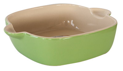 Culinaro Ceramica - CULINARO CERAMICA Tava ceramica 31x25x6,8cm pentru copt patrata verde (YR13208Q-12-G)